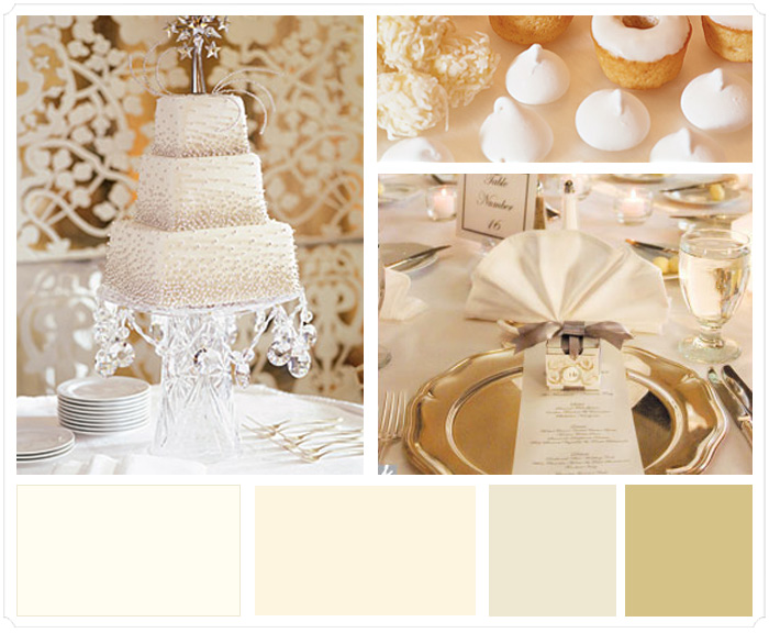 For 2010 wedding colors try shades of ivory with accents of gold and 